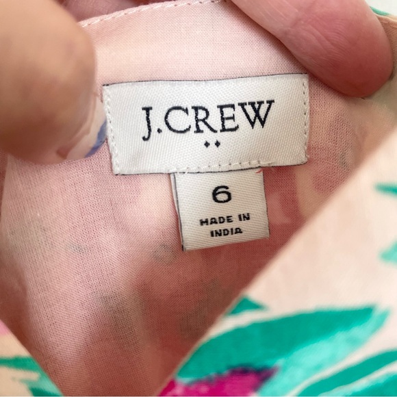 J.Crew Size 6 Floral Cotton Wrap Dress Womens - Picture 3 of 7